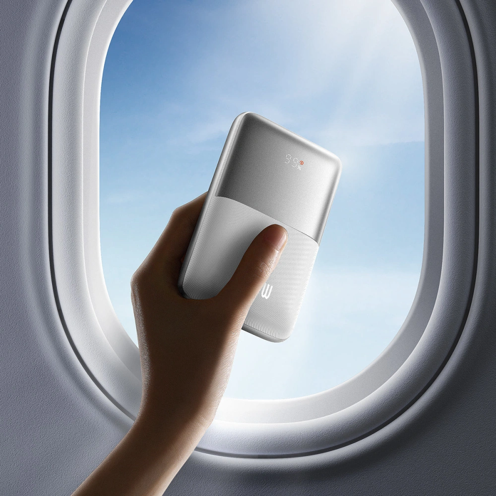 Powerbank Baseus Bipow Pro 20000mAh 22.5W + kabel USB-A/USB-C 3A 0.3m biały (PPBD040302)