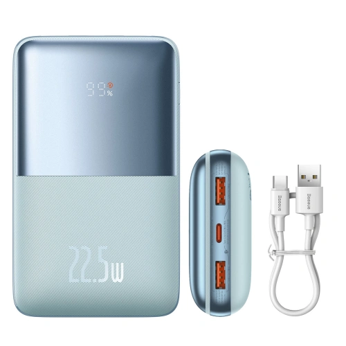 Kup Powerbank Baseus Bipow Pro 20000mAh 22.5W + kabel USB-A/USB-C 3A 0.3m modrý - BSU3616 - {ean13} - Sklep Home Screen
