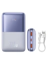Powerbank Baseus Bipow Pro 20000mAh 22.5W + kabel USB-A/USB-C 3A 0.3m fialový