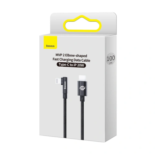 Kup Kabel kątowy Baseus MVP 2 Elbow Power Delivery USB-C/Lightning 1m 20W schwarz - BSU3618 - {ean13} - Sklep Home Screen