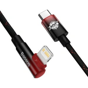 Winkelkabel Baseus MVP 2 Elbow Power Delivery USB-C/Lightning 1m 20W rot