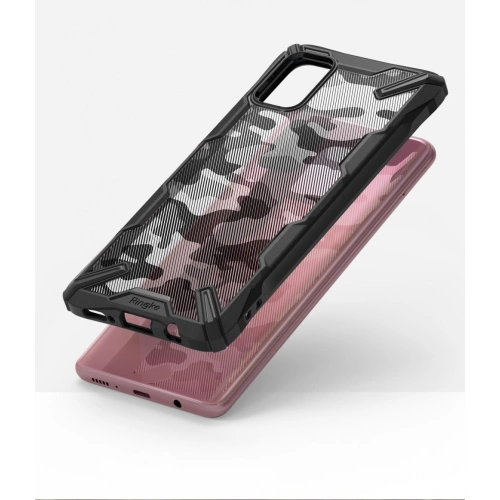 Kup Etui Ringke Fusion-X Design Samsung Galaxy A71 Camo (Moro) Black - RGK1085MOB - {ean13} - Sklep Home Screen