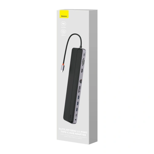 Kup Hub Baseus EliteJoy Gen2 11w1 + kabel USB-C 0,25m szary - BSU3621 - {ean13} - Sklep Home Screen