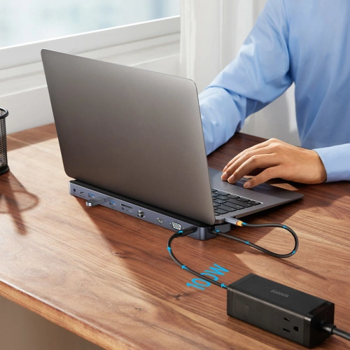 Kup Hub Baseus EliteJoy Gen2 11w1 + kabel USB-C 0,25m szary - BSU3621 - {ean13} - Sklep Home Screen