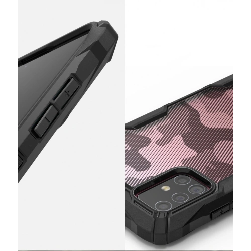 Kup Etui Ringke Fusion-X Design Samsung Galaxy A71 Camo (Moro) Black - RGK1085MOB - {ean13} - Sklep Home Screen
