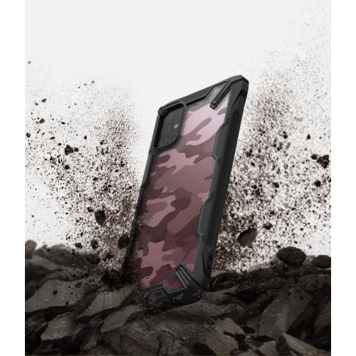Kup Etui Ringke Fusion-X Design Samsung Galaxy A71 Camo (Moro) Black - RGK1085MOB - {ean13} - Sklep Home Screen