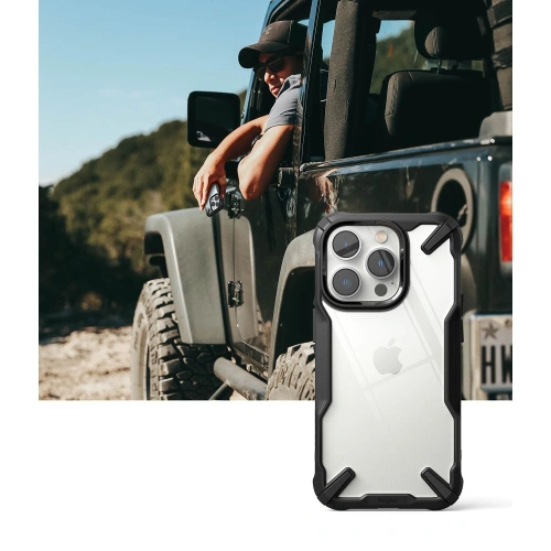Kup Case Ringke Fusion-X Design Apple iPhone 14 Pro Schwarz - RGK1702 - {ean13} - Sklep Home Screen