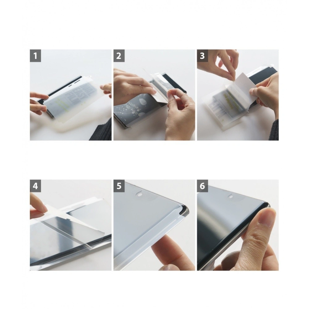 2x folia na ekran Samsung Galaxy A51 - Ringke Dual Easy Wing - Home Screen