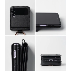 Kup Etui Ringke Signature Card Pocket Samsung Galaxy Z Flip 4 Fekete - RGK1711 - {ean13} - Sklep Home Screen