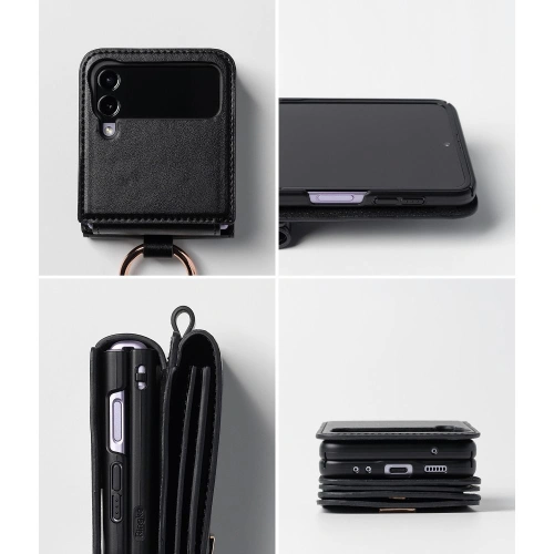 Kup Etui Ringke Signature Card Pocket Samsung Galaxy Z Flip 4 Fekete - RGK1711 - {ean13} - Sklep Home Screen