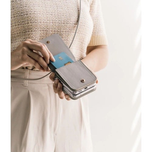 Kup Etui Ringke Signature Card Pocket Samsung Galaxy Z Flip 4 Dove Grey - RGK1712 - {ean13} - Sklep Home Screen