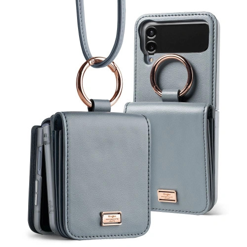 Kup Case Ringke Signature Card Pocket Samsung Galaxy Z Flip 4 Aschblau - RGK1713 - {ean13} - Sklep Home Screen