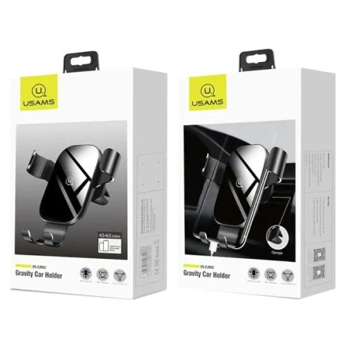 Buy USAMS Air Vent Car Mount Gravity black ZJ52ZJ01 (US-ZJ052) - USA742BLK - {ean13} - Home Screen Store Europe