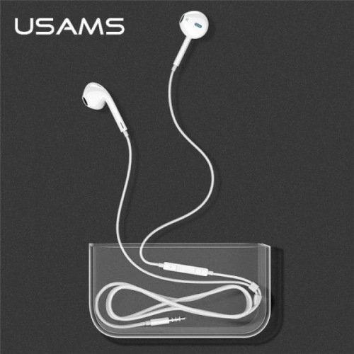 Kup Stereo-Kopfhörer USAMS EP-22 weiß/white HSEP2201 Klinkenstecker 3,5mm - USA706WHT - {ean13} - Sklep Home Screen