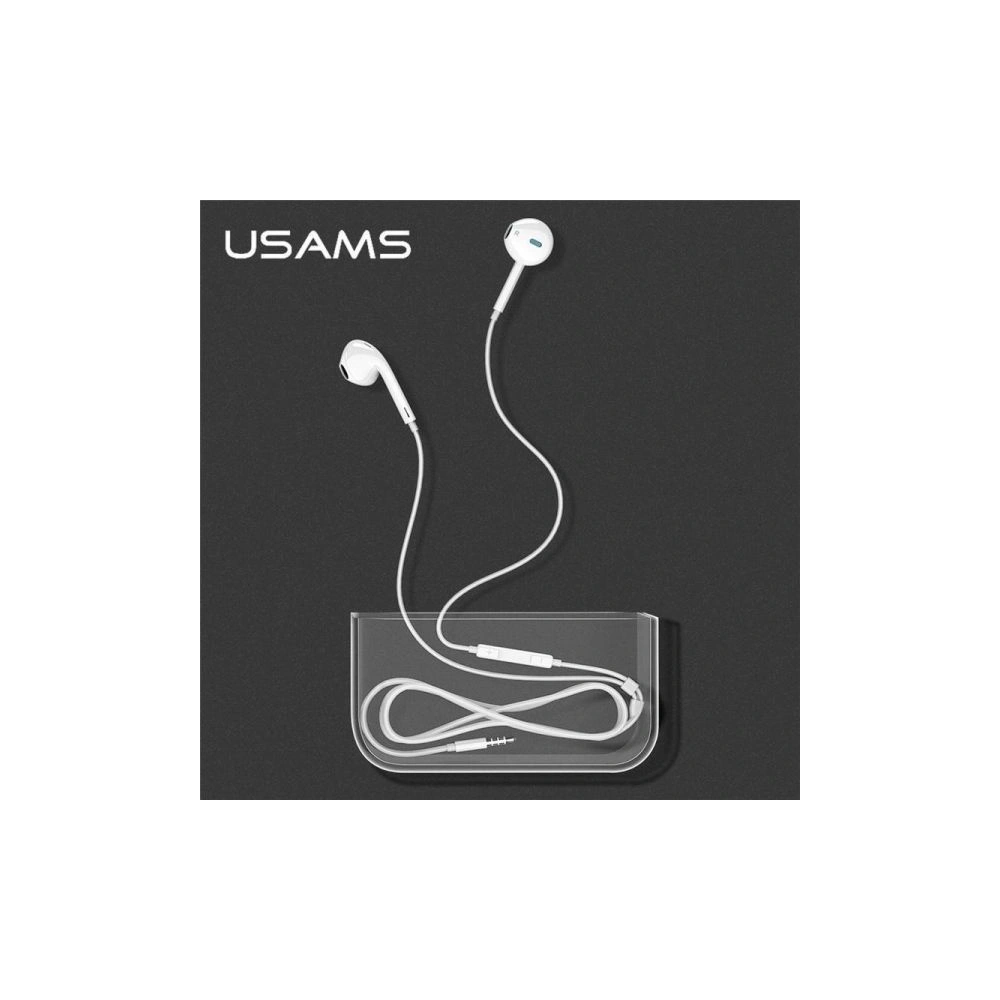 Słuchawki stereo USAMS EP-22 biały/white HSEP2201 jack 3,5mm