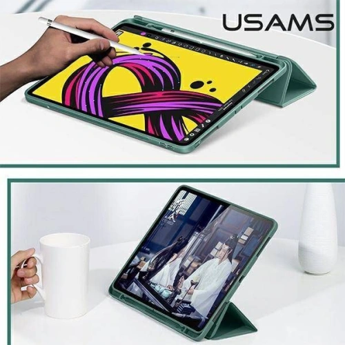 Buy USAMS Winto Apple iPad Air 10.9 2020 (4 gen) ciemny dark green IP109YT04 Smart Cover - USA162GRN - {ean13} - Home Screen Store Europe