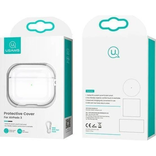 Buy USAMS Case Apple AirPods 3 tranparent BH740AP01 (US-BH740) - USA116 - {ean13} - Home Screen Store Europe