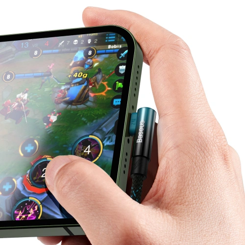 Kup Cablul unghiular Baseus MVP 2 Elbow Power Delivery USB/Lightning 1m 2.4A albastru - BSU3622 - {ean13} - Sklep Home Screen