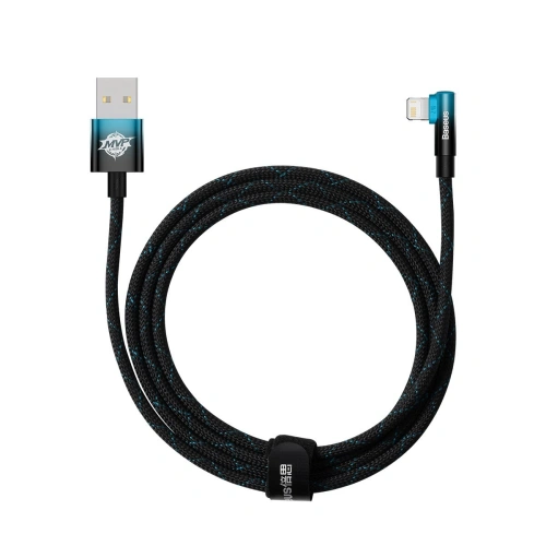 Kup Kabel unghiular Baseus MVP 2 Elbow Power Delivery USB/Lightning 2m 2.4A albastru - BSU3623 - {ean13} - Sklep Home Screen