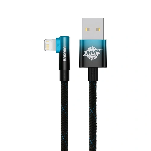 Kup Kabel unghiular Baseus MVP 2 Elbow Power Delivery USB/Lightning 2m 2.4A albastru - BSU3623 - {ean13} - Sklep Home Screen