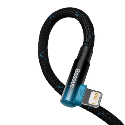 Kup Kabel unghiular Baseus MVP 2 Elbow Power Delivery USB/Lightning 2m 2.4A albastru - BSU3623 - {ean13} - Sklep Home Screen