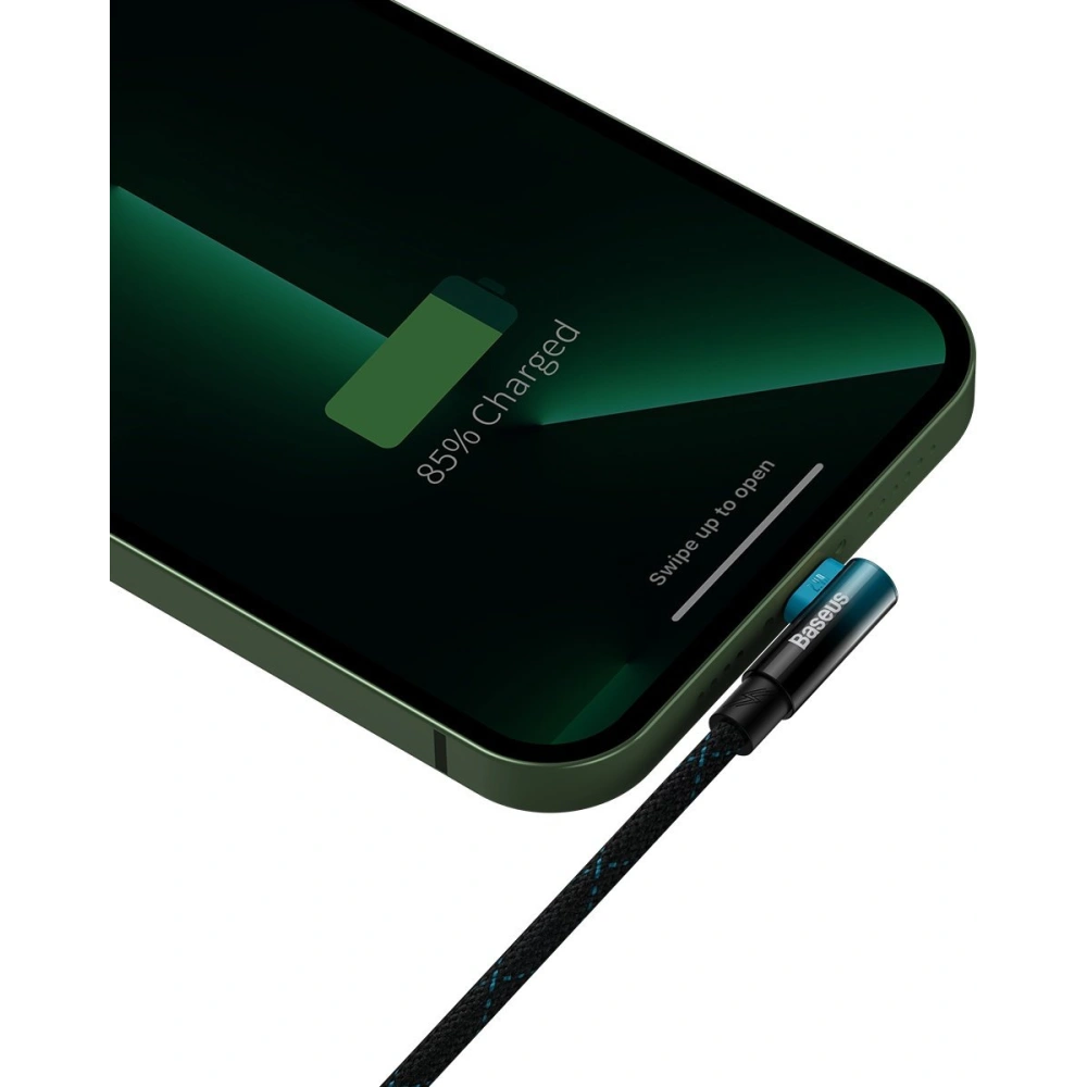 Kabel kątowy Baseus MVP 2 Elbow Power Delivery USB/Lightning 2m 2.4A niebieski