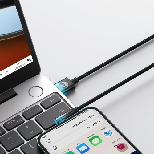 Kup Kabel unghiular Baseus MVP 2 Elbow Power Delivery USB/Lightning 2m 2.4A albastru - BSU3623 - {ean13} - Sklep Home Screen
