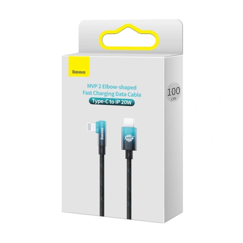 Kup Cablul unghiular Baseus MVP 2 Elbow Power Delivery USB-C/Lightning 1m 20W albastru - BSU3624 - {ean13} - Sklep Home Screen