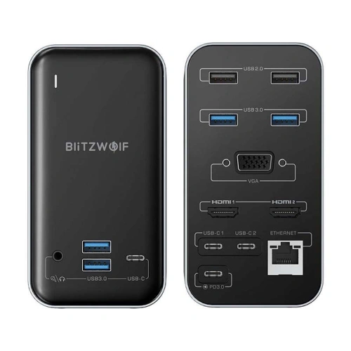 Kup Hub 15w1 Blitzwolf BW-TH14 (versiunea cu conector VGA) - BLZ444 - {ean13} - Sklep Home Screen