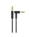 Cablul audio unghiular Dudao AUX mini jack 3.5mm 1m negru (L11)