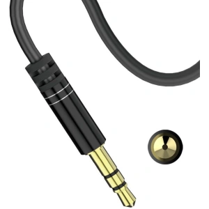 Kabel audio kątowy Dudao AUX mini jack 3.5mm 1m czarny (L11)