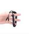 Buy Dudao long stretchable cable AUX mini jack 3.5mm spring ~ 150cm black (L12 black) - DDA5 - {ean13} - Home Screen Store Europe