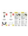 Buy Dudao long stretchable cable AUX mini jack 3.5mm spring ~ 150cm black (L12 black) - DDA5 - {ean13} - Home Screen Store Europe