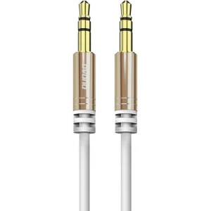 Dudao long stretchable cable AUX mini jack 3.5mm spring 150cm white (L12 white)
