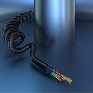 Kabel audio sprężynowy Dudao AUX mini jack 3.5mm ~150cm biały (L12)