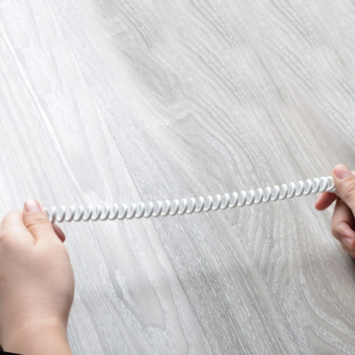 Buy Dudao long stretchable cable AUX mini jack 3.5mm spring 150cm white (L12 white) - DDA6 - {ean13} - Home Screen Store Europe