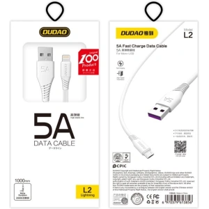 Kup Kabel Dudao USB/Lightning 5A 1m biały (L2L) - DDA11 - {ean13} - Sklep Home Screen