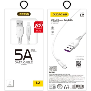 Kup Cablu Dudao USB/USB-C 5A 1m alb (L2T 1m alb) - DDA14 - {ean13} - Sklep Home Screen
