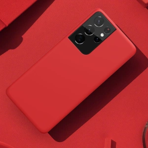 Etui Nillkin Flex Pure Pro Samsung Galaxy S21 Ultra niebieski