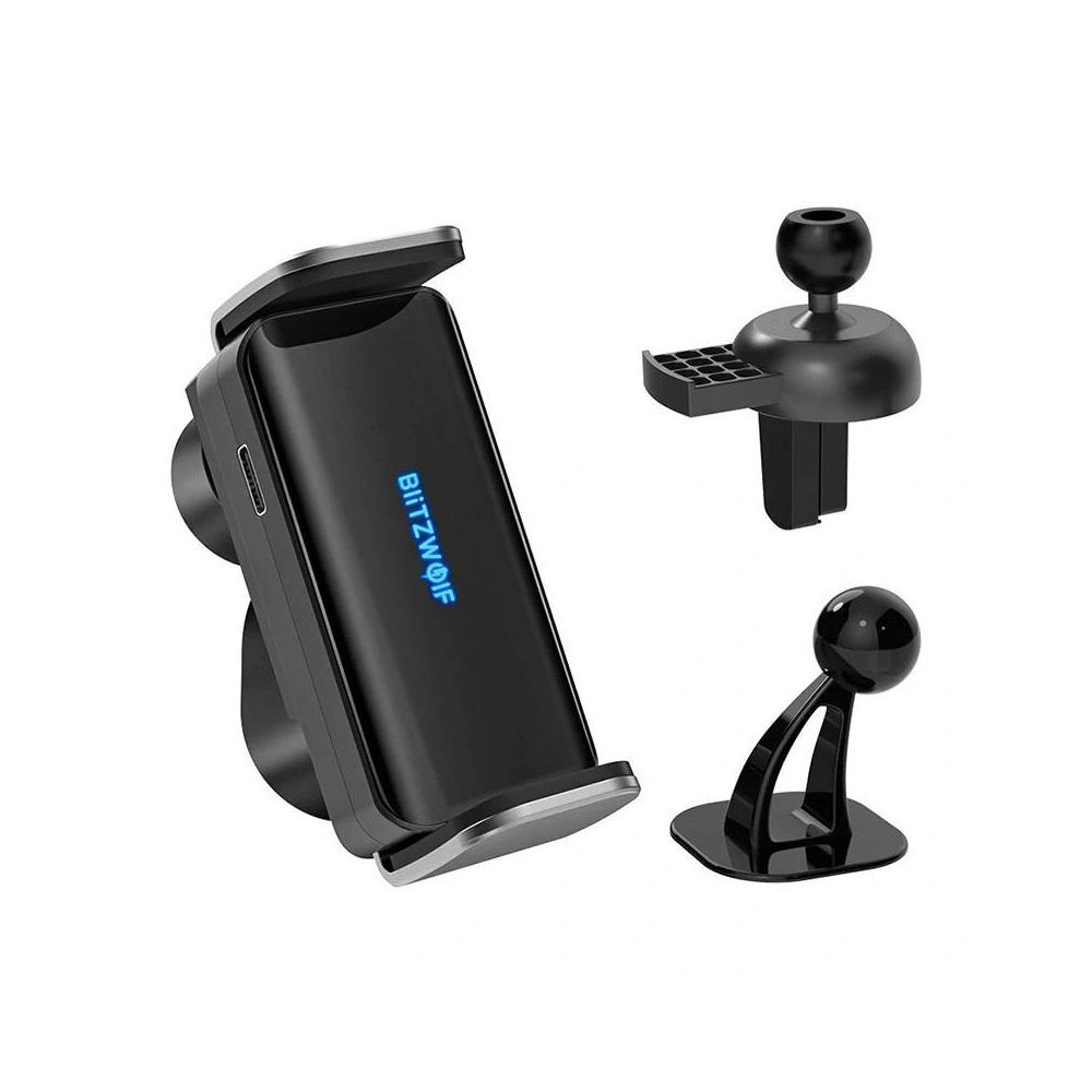 Uchwyt samochodowy 2w1 BlitzWolf BW-CF2 z inteligentnym czujnikiem (czarny)