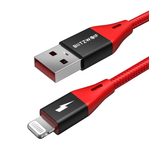 Kup Kábel BlitzWolf MF-10 Pro USB-A/Lightning MFI 20W 1.8m (piros) - BLZ509 - {ean13} - Sklep Home Screen