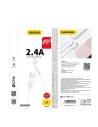 Kup Cablul Dudao USB/Lightning 2.4A 1m alb (L4L) - DDA16 - {ean13} - Sklep Home Screen