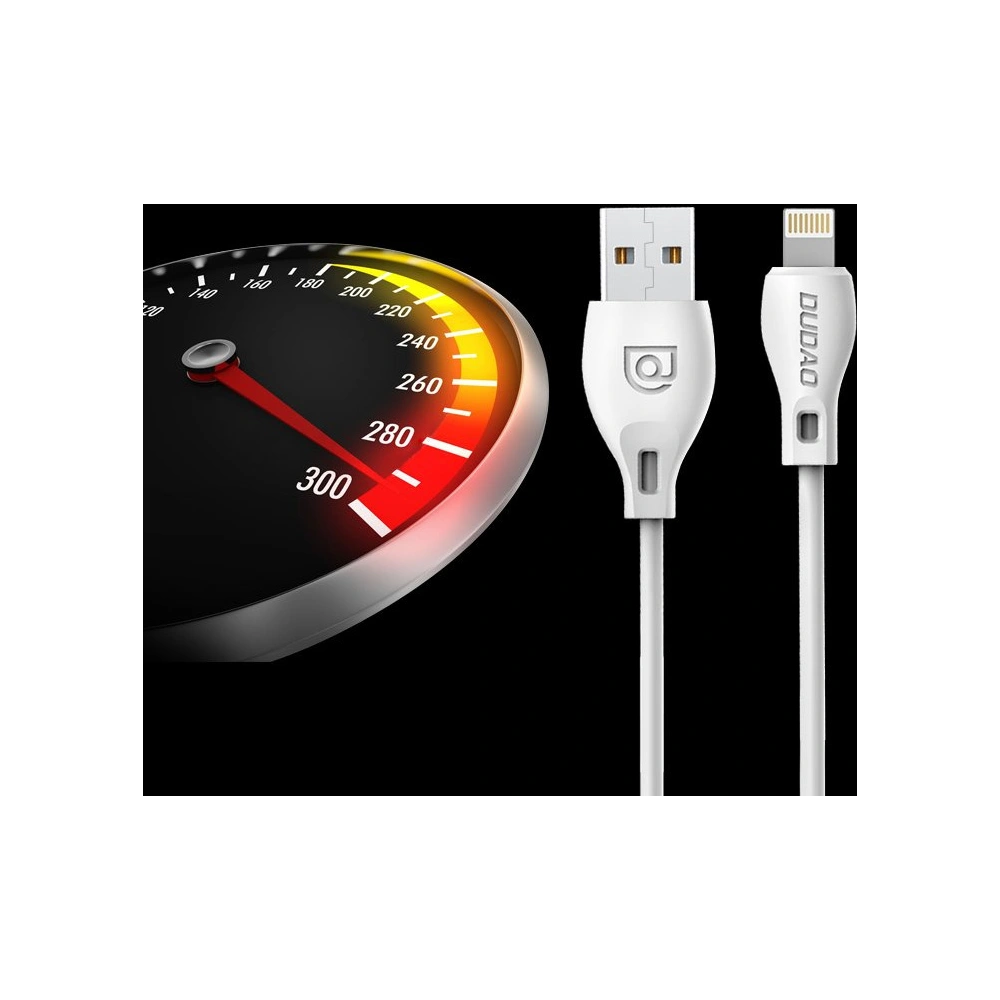 Kabel Dudao USB/Lightning 2.4A 1m biały (L4L)