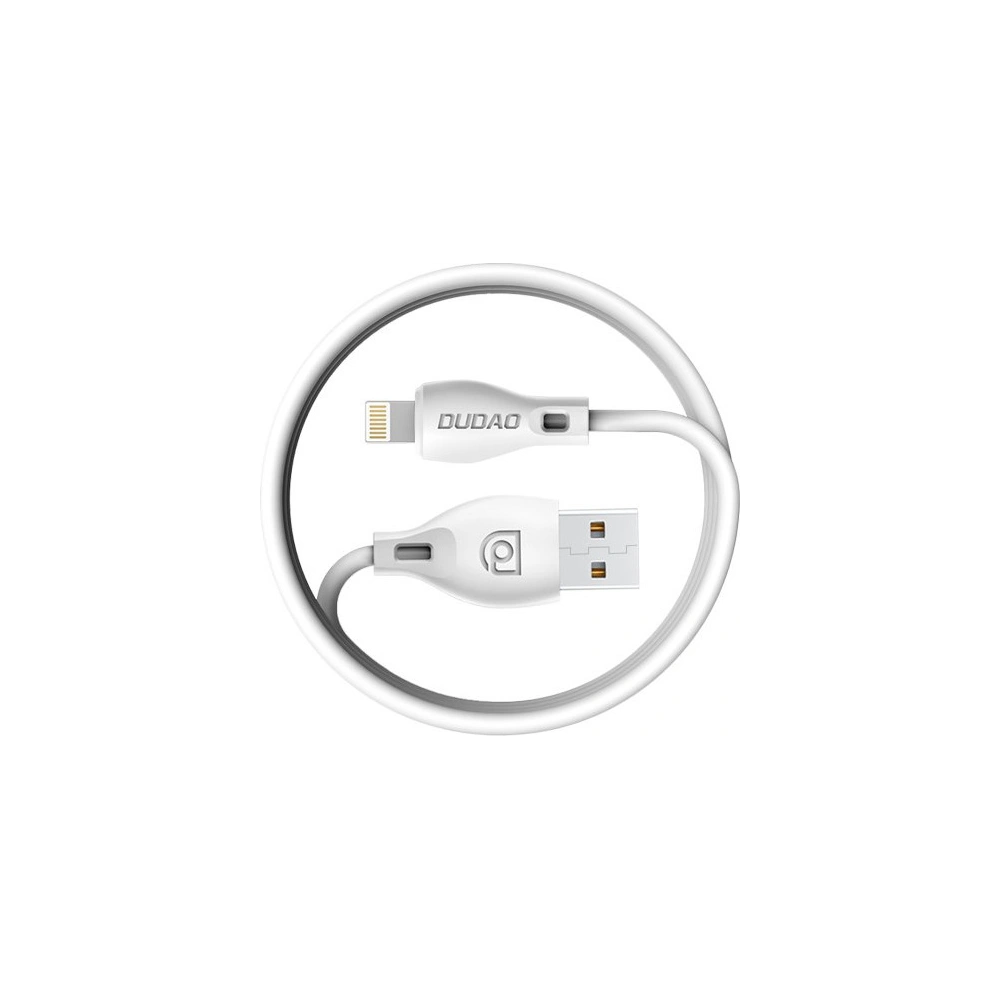 Kabel Dudao USB/Lightning 2.4A 1m biały (L4L)