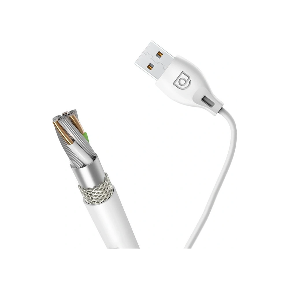 Kabel Dudao USB/Lightning 2.1A 2m biały (L4L)