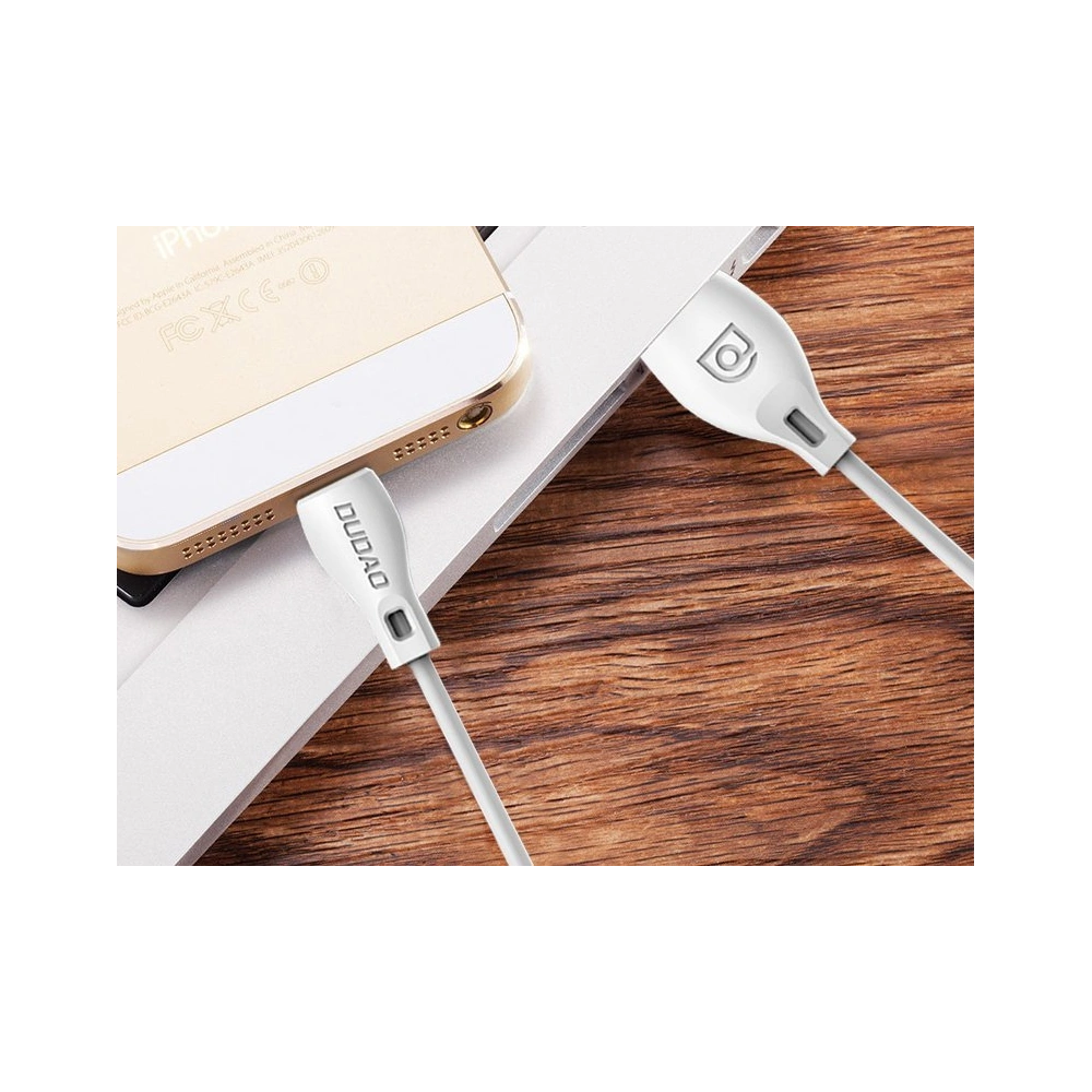 Kabel Dudao USB/Lightning 2.1A 2m biały (L4L)