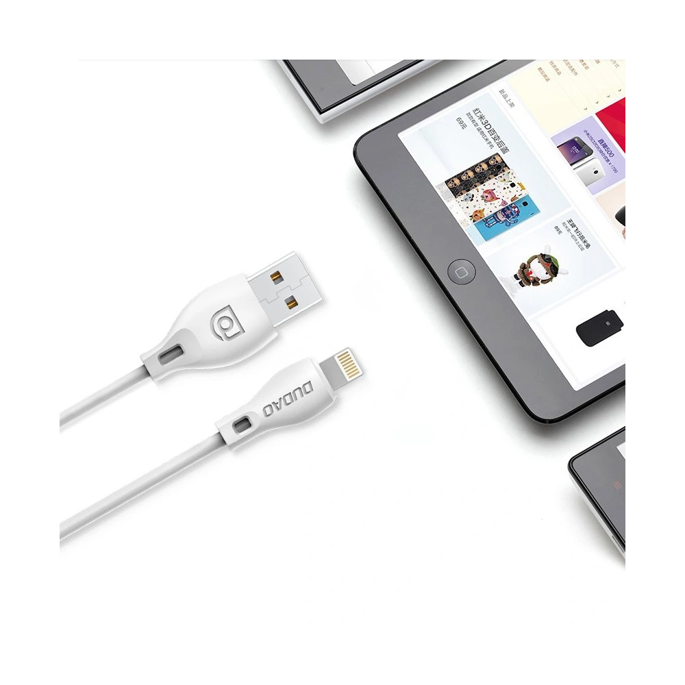 Kabel Dudao USB-C 2.1A 2m biały (L4T 2m white)