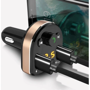 Kup Transmiter FM Dudao Bluetooth MP3 3.1A 2xUSB černý (R2Pro) - DDA22 - {ean13} - Sklep Home Screen