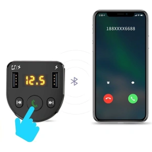 Kup Transmiter FM Dudao Bluetooth MP3 3.1A 2xUSB czarny (R2Pro) - DDA22 - {ean13} - Sklep Home Screen