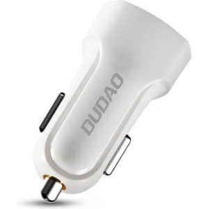 Kup Încărcător auto Dudao 2x USB 2.4A + cablu USB 3in1 Lightning/USB-C/microUSB alb (R7) - DDA24 - {ean13} - Sklep Home Screen